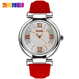Класичний жіночий годинник Skmei 9075 Elegant (Червоний) - мініатюра 5