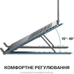 Підставка для ноутбука до 16" LS320G, Grey OfficePro teh0023847 - мініатюра 4