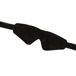 Маска на очі Liebe Seele Boudoir Amor Blindfold Black, щільне прилягання, оксамитовий фініш - мініатюра 3
