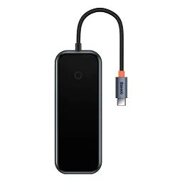 Хаб Baseus AcmeJoy 6-Port Type-CHUBtoHDXiaomi* 1+USB3.0*2+USB2.0*1+Type-C PD&Data* 1+RJ45*1 WKJZ010313 Dark Grey - мініатюра 3