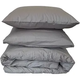 Наволочка Ecotton Chateau Grey сатин 70х70 см 2 шт. сіра (24747) - мініатюра 2