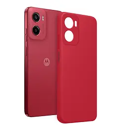 Чохол MAKE Motorola G05/E15 Silicone Plum Red - мініатюра 3