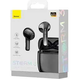 Бездротові навушники Baseus Storm 3 NGTW140101 Black - мініатюра 6