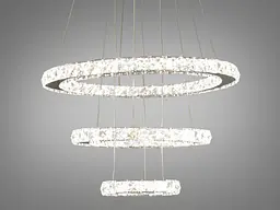 Кришталева світлодіодна LED люстра для високих стель Diasha 7201-6AS - мініатюра 4