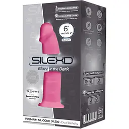 Фалоімітатор SilexD Robby Pink Glow in The dark - мініатюра 2