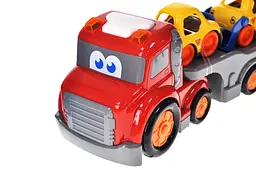 Іграшковий автовоз з машинками інерційний світлозвукові ефекти Busy City 7807, в коробці р.32x12x18 см YG Toys - мініатюра 4