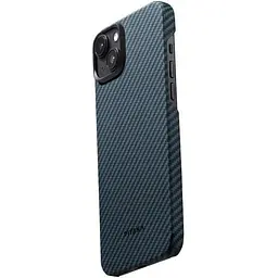 Чохол-накладка Pitaka MagEZ Case 4 Twill 1500D Black/Blue для iPhone 15 (KI1508) - мініатюра 2