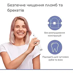 Насадка чорна для зубної щітки B.Well PRO-850 (2 шт/компл) - мініатюра 5