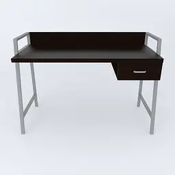 Письмовий стіл Ferrum-decor 750x1000x600 Сірий метал ДСП Венге Магія 32 мм (FRD-105373) - мініатюра 4
