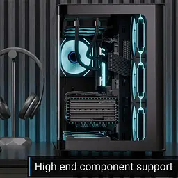 Корпус AeroCool P500C-G-BK-v1 Black (ACCM-PN01043.11) [146677] - мініатюра 7