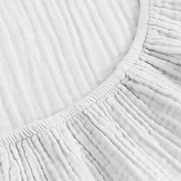 Простирадло на резинці муслін Cosas White 200х200х20 см (01Muslin_White_200x200x20) - мініатюра 4