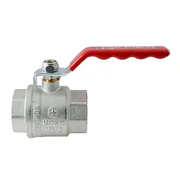 Кран кульовий Ггв Koer Extreme KE.214-40 - 1 1/2" FF ручка "важіль" червона KR5748 - мініатюра 3
