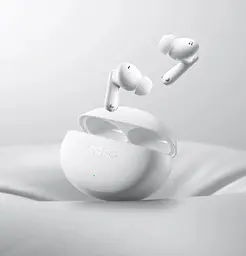 Навушники бездротові OPPO Enco Air 4 Pro, Moonlight білий, bloetooth 5.4, мікрофон, динамік 12.4 мм, активне шумозаглушення, - мініатюра 2