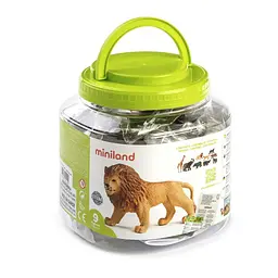 Набір фігурок диких тварин Miniland Wild Jungle Animals, 9 шт. (25119) - мініатюра 2