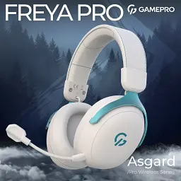 Навушники Bluetooth Stereo GamePro Asgard Freya Pro White/Blue (HSW201WB) UA - мініатюра 5