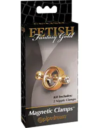 Затискачі для сосків Pipedream Gold Magnetic Clamps 2.5 см золотий - мініатюра 2