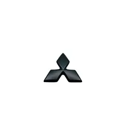 Емблема керма Mitsubishi чорна 45мм пластик (на скотчі)