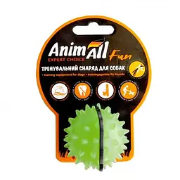 Іграшка AnimAll Fun м'яч каштан для собак 5 см зелена