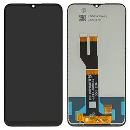 Дисплей Nokia C21 Plus, чорний, без логотипу, без рамки, .
