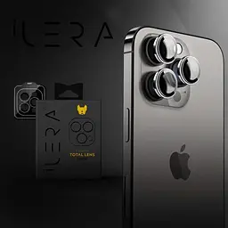 Захисне скло на камеру iLera FocusPro Lens для Apple iPhone 15 Pro/15 Pro Max Black Titanium (iLFPGR10) [95072] - мініатюра 5