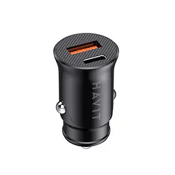 Автомобільний зарядний пристрій HAVIT HV-CC2022 20W USB+USB-C Black HAVIT (28048-000)