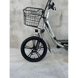 Електровелосипед Minako U18" 600W 60V 26Ah + вантажний посилений багажник сірий  - мініатюра 2