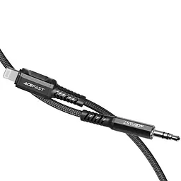 Аудіо кабель Aux Acefast C1-06 (Lightning to AUX 3.5mm) (1m) Black - мініатюра 2