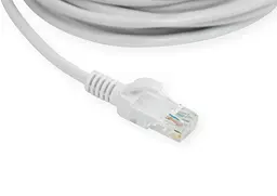 Кабель для інтернету Cat 5E "HX" білий патч корд 4.5м - LAN кабель для роутера RJ45 - мініатюра 3