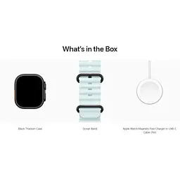 Смарт-годинник Apple Watch Ultra 2 49mm Black Titanium Case with Ice Blue Ocean Band [MYTC3+MYP83] [114882] - мініатюра 4