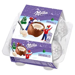 Цукерки Milka Mini Snow Balls 112г.