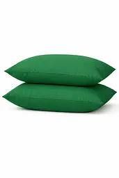 Наволочка Ecotton 50х70 см фланель із бавовни Green зеленого кольору (25538) - мініатюра 2