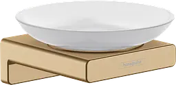 Мильниця підвісна Hansgrohe AddStoris Brushed Bronze/скло 41746140, Бронза