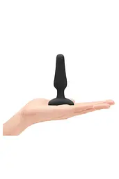 Анальна пробка B-Vibe Vibrating Novice Plug 10 см (чорний) - мініатюра 5
