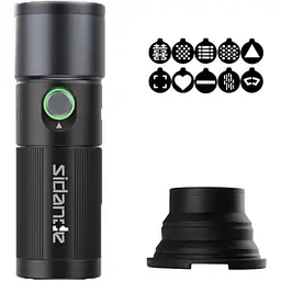 Ліхтар проєкційний SIDANDE L5KS10 10W + Gobo 10шт [168615]