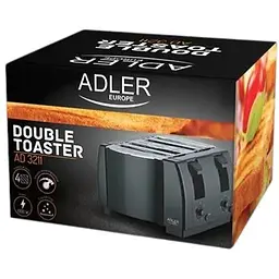 Тостер Adler AD 3211 на 4 скибочки, потужність 1300Вт - мініатюра 7