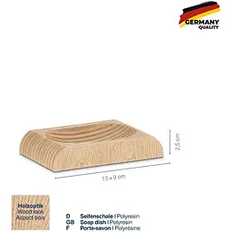 Мильниця Kela Kaiu 13х9х2.5 см під дерево (23682) - мініатюра 2