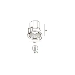 Точковий світильник Skarlat RFL76088 12W WH+BK 4000K - мініатюра 2