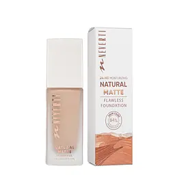 Тональна основа матуюча зволожувальна Neverti Natural Matte (NP302), 003 Soft Nude Пісочна