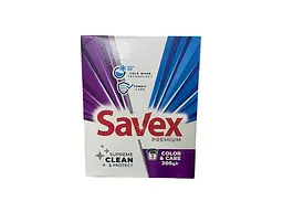 Пральний порошок SAVEX 300 г автомат Color&care Premium