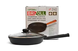 Сковорода чавунна Brizoll Optima Lids O2440P-C 24 см - мініатюра 3