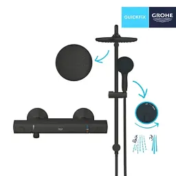 Душовий гарнітур Grohe QuickFix Start Black (UA303908T2) - мініатюра 7