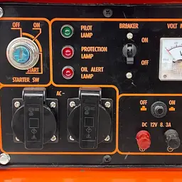 Генератор Lutian інверторний LT4500E, 3.5 kW, 220V, 50Hz, об'єм 15 л, електрозапуск (LT4500EI) - мініатюра 6
