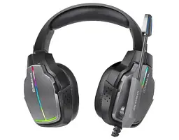Навушники REAL-EL GDX-7680, Black, Mini jack + USB, накладні, мікрофон, кабель 2.2 м (GDX-7680) - мініатюра 6