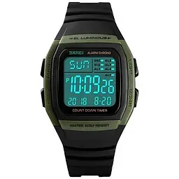 Наручний чоловічий годинник Skmei 1384 Army Green (12360) - мініатюра 2