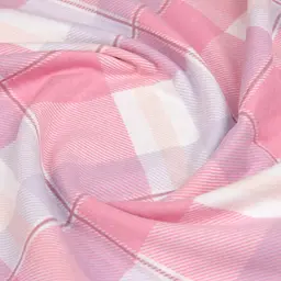 Простирадло Cosas на резинці фланель 80х160 amethyst tartan, рожевий (Flannel_AmethystTartan_80x160x20) - мініатюра 5