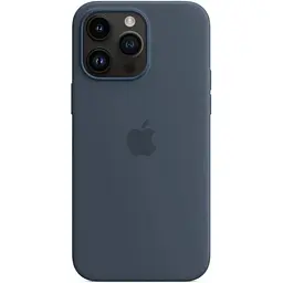 Оригінальний силіконовий чохол Apple Silicone Case MagSafe для iPhone 14 Pro Max (6.7") Storm Blue MPTQ3ZE/A - мініатюра 4