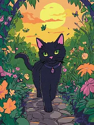 Картина за номерами Котик у саду тварини 30x40 см Ідейка KHO 6805