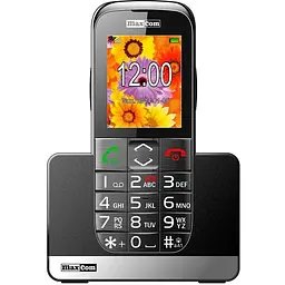 Телефон кнопковий Maxcom MM720 з кредлом (док-станцією)