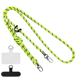 Шнурок із двома кріпленнями (8 мм) 150 см Neon Green