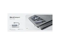 Док-станція CUDY 5-in-1 Grey (UH405) - мініатюра 4